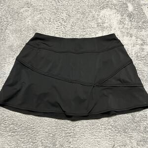 Athleta Skort Womens Small Black Mixer Skort 138336 Pull On Skirt Zip